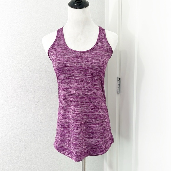 lululemon athletica Tops - Lululemon Small Heathered Purple Racerback Athletic Tank Top